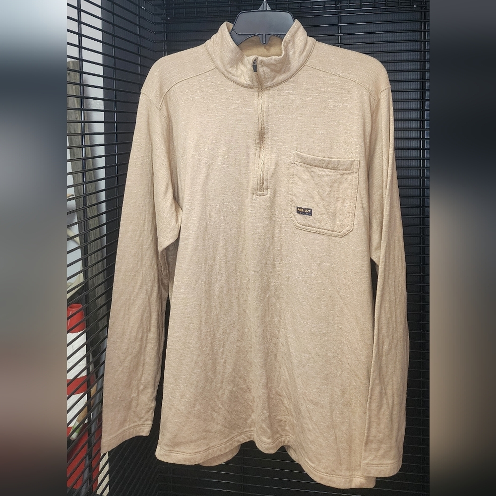 Ariat Tan Quarter-Zip Pullover